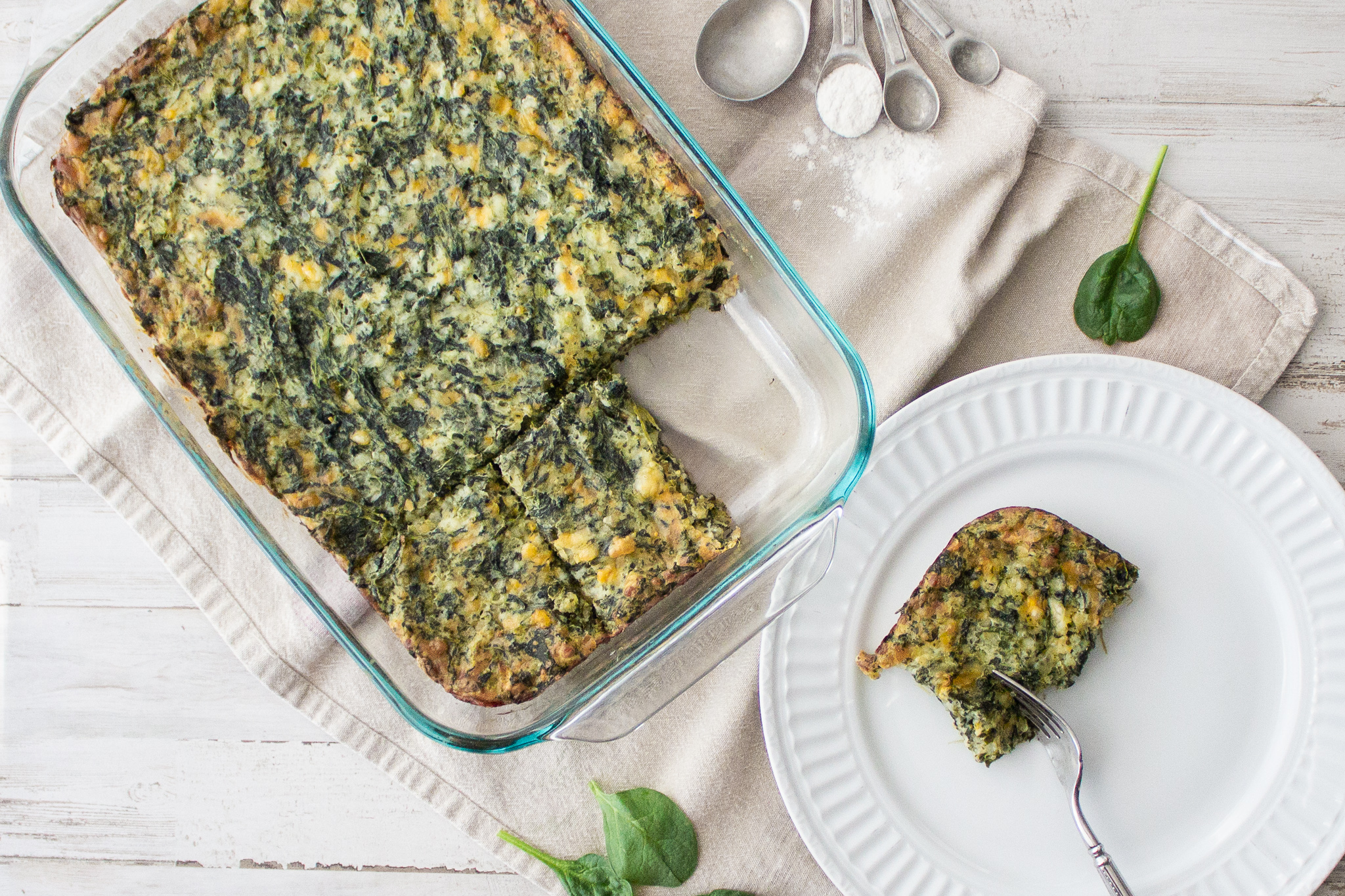 Easy Spinach Casserole With Fresh Spinach